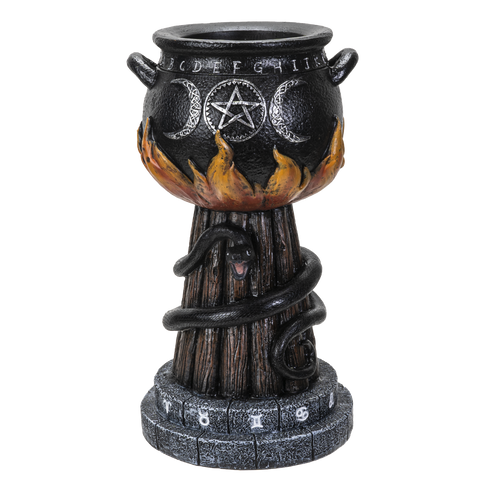 TRIPLE MOON CAULDRON VOTIVE HOLDER C/4