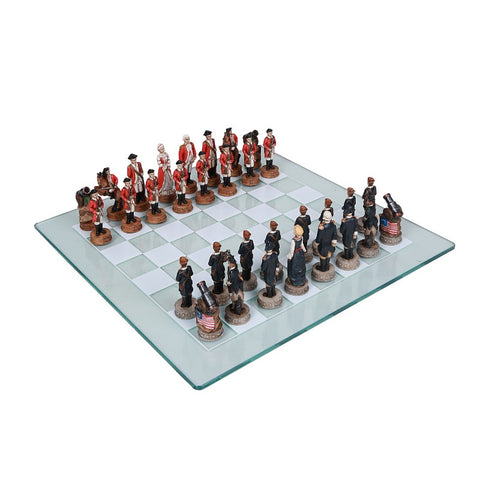 US REVOLUTIONARY WAR CHESS SET C/4