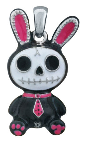 Furrybones® Black Bun-Bun Pendant