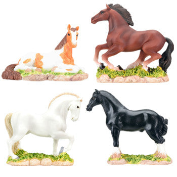 HORSES SET/4,(RD) C/18