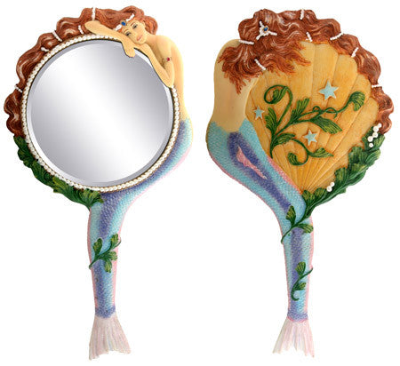 ^ MERMAID HAND MIRROR, C/18