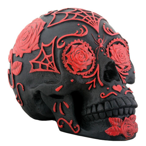 DOD - TATTOO SUGAR SKULL RED/BLACK, C/24