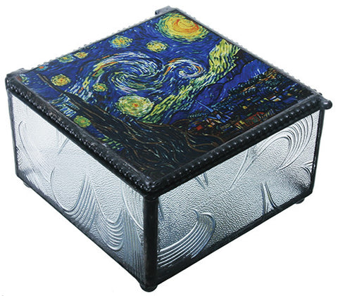 VAN GOGH - STARRY NIGHT ART GLASS BOX, C/36