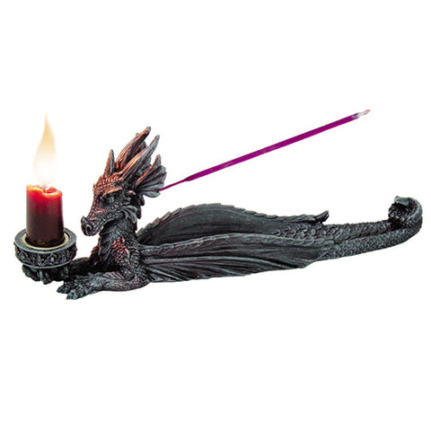 ^ DRAGON INCENSE & CANDLE HOLDER C/12