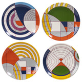 FLW - MAX HOFFMAN RUG DESSERT PLATES SET OF 4