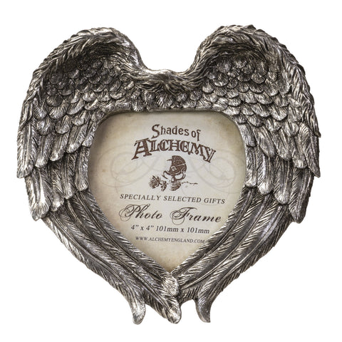 WINGED HEART PICTURE FRAME (4" X 4") C/24