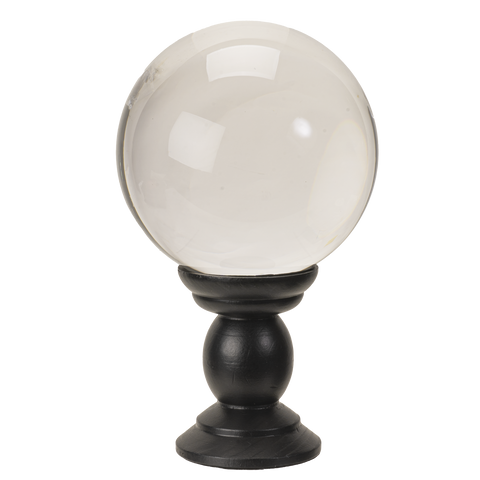 CLEAR CRYSTAL BALL ON STAND C/4