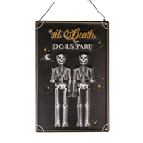 TIL DEATH DO US PART COUPLE HANGING SIGN C/36