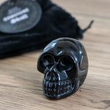 BLACK OBSIDIAN SKULL GEMSTONE C/80