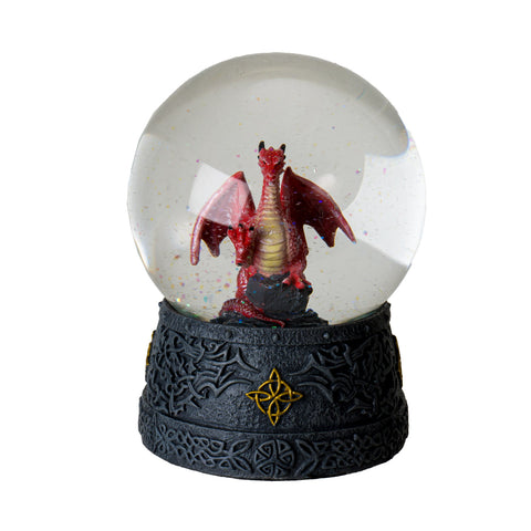 RED DRAGON WATER GLOBE C/12