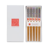 FLW IMPERIAL HOTEL PEACOCK RUG 5 PC CHOPSTICKS SET (10/100)