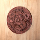HARES PLAQUE WOODEN C/6
