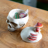 MUSHROOM SKULL STASH BOX C/24