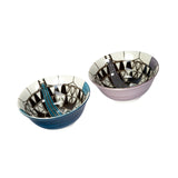 FLW 2PC MED BOWL SET IMPERIAL HOTEL PEACOCK 6"D
