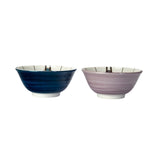 FLW 2PC MED BOWL SET IMPERIAL HOTEL PEACOCK 6"D