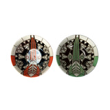 FLW 2PC MED BOWL SET IMPERIAL HOTEL PEACOCK 6"D C/16 MIN OF 2