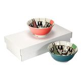 FLW 2PC IMPERIAL HOTEL PEACOCK MED BOWL 6"D