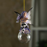 EVANGELINE BUBBLE RIDER FAIRY ORNAMENT