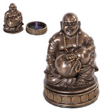 DISC-LUCKY BUDDHA CONE INCENSE BURNER C/50