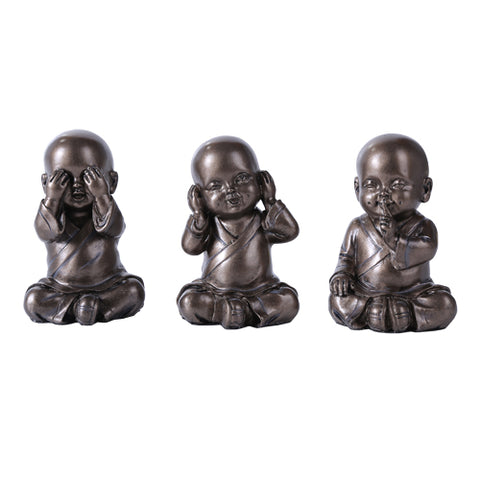 NO EVIL MONKS SET OF 3 C/24