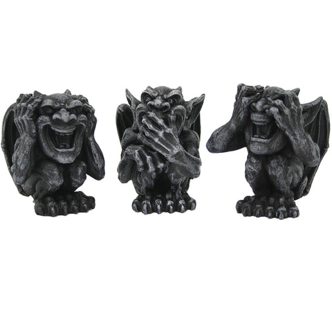 SEE HEAR SPEAK NO EVIL GARGOYLE, C/36