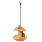 DISC-ORANGE BIRD FEEDER C/6