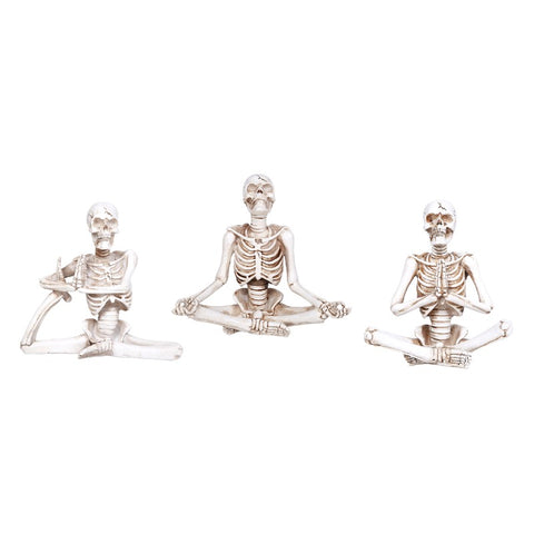 YOGA SKULLS SET OF 3 C/12