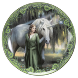 UNICORN AND MAIDEN DESSERT PLATES SET OF 4 C/12