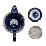 EVIL EYE TEA POT BLUE C/36