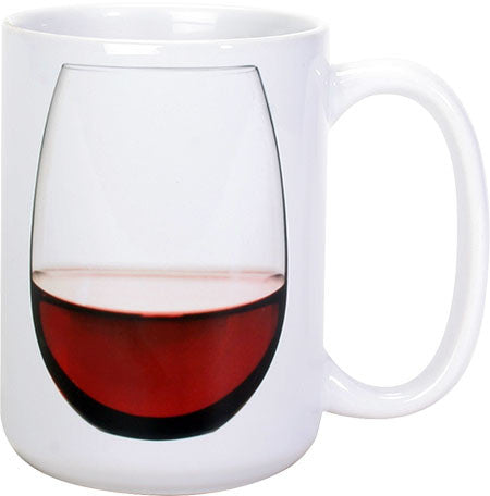 Red Wine Glass Mug