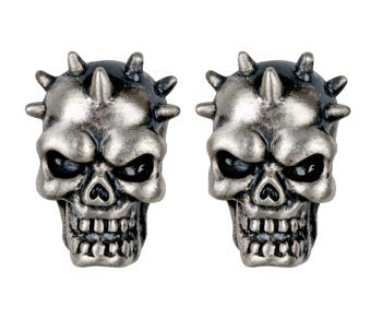 Spike Skull Stud Earrings
