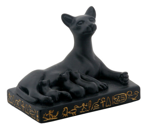 Mother Cat Bastet Statue