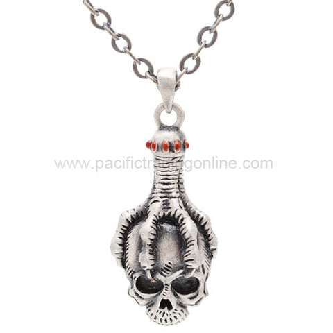 CLAWED SKULL NECKLACE