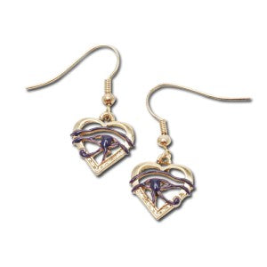 HEART EGYPTIAN EYES EARRINGS C