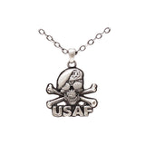 Air Force Skull Necklace